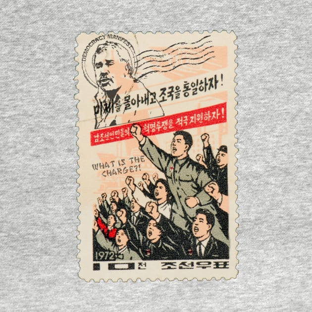 Democracy Manifest STAMP Chinese Propaganda by Simontology